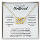 To My Girlfriend Necklace - Promise to Love You - Motivational Graduation Gift - Girlfriend Birthday Gift - Christmas Gift 18K Yellow Gold Finish / Standard Box