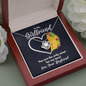 To My Girlfriend Necklace - You Are the Only Meat for My Taco - Funny Anniversary or Valentine's Day Gift Mahogany Style Luxury Box (w/LED)