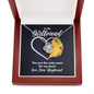 To My Girlfriend Necklace - You Are the Only Meat for My Taco - Funny Anniversary or Valentine's Day Gift Mahogany Style Luxury Box (w/LED)