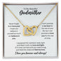 To My Godmother Necklace - Promise to Love You - Motivational Graduation Gift - Godmother Birthday Gift - Christmas Gift 18K Yellow Gold Finish / Standard Box