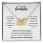 To My Godsister Necklace - Promise to Love You - Motivational Graduation Gift - Godsister Birthday Gift - Christmas Gift 18K Yellow Gold Finish / Standard Box
