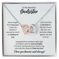 To My Godsister Necklace - Promise to Love You - Motivational Graduation Gift - Godsister Birthday Gift - Christmas Gift Polished Stainless Steel & Rose Gold Finish / Standard Box