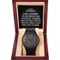 To My Godson Men's Wooden Watch - Always Remember Motivational Graduation Gift - Godson Wedding Gift - Birthday Gift