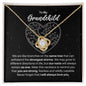 To My Grandchild Necklace - Gift for Nonbinary Grandchild - Branches on Same Tree - Motivational Graduation, Birthday, Christmas, Wedding 18K Yellow Gold Finish / Standard Box