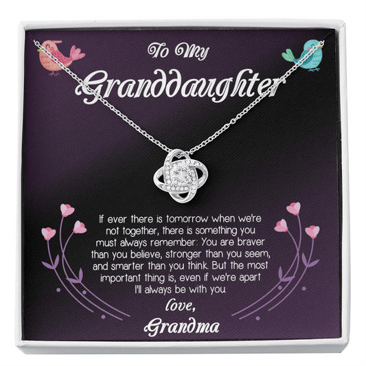 To My Granddaughter Gift - Jewelry Birthday Gift for Granddaughter - Mother's Day Gift from Grandma
