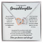 To My Granddaughter Necklace - Promise to Love You - Motivational Graduation Gift - Granddaughter Birthday Gift - Christmas Gift Polished Stainless Steel & Rose Gold Finish / Standard Box