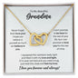 To My Grandma Necklace - Promise to Love You - Motivational Graduation Gift - Grandma Birthday Gift - Christmas Gift 18K Yellow Gold Finish / Standard Box