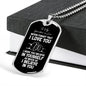 To My Grandson-in-Law Dog Tag Necklace - Never Forget I Love You - Motivational Graduation Gift - Grandson-in-Law Birthday Gift - Christmas Gift