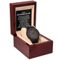 To My Grandson-In-Law Men's Wooden Watch - Motivational Graduation Gift - Wedding Gift - Birthday Present for Grandson-In-Law