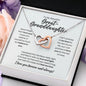 To My Great-Granddaughter Necklace - Promise to Love You - Motivational Graduation Gift - Great-Granddaughter Birthday Gift - Christmas Gift