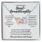 To My Great-Granddaughter Necklace - Promise to Love You - Motivational Graduation Gift - Great-Granddaughter Birthday Gift - Christmas Gift Polished Stainless Steel & Rose Gold Finish / Standard Box
