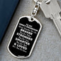 To My Great-Grandson Dog Tag Keychain - Always Remember You Are Braver - Motivational Graduation Great-Grandson Birthday Christmas Gift