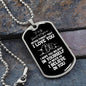 To My Great-Nephew Dog Tag Necklace - Never Forget I Love You - Motivational Graduation Gift - Great-Nephew Birthday - Christmas Gift Military Chain (Silver) / No