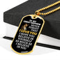 To My Great-Nephew Lion Dog Tag Necklace - Never Forget I Love You - Motivational Graduation Gift - Birthday Present - Christmas Gift