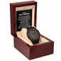 To My Great-Nephew Men's Wooden Watch - Motivational Graduation Gift - Great-Nephew Wedding Gift - Birthday Present for Great-Nephew