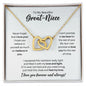 To My Great-Niece Necklace - Promise to Love You - Motivational Graduation Gift - Great-Niece Birthday Gift - Christmas Gift 18K Yellow Gold Finish / Standard Box