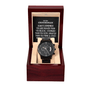 To My Groomsman Black Chronograph Watch - Always Remember Motivational Graduation Gift - Groomsman Wedding Gift - Birthday Gift