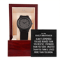 To My Half Brother Men's Wooden Watch - Always Remember Motivational Graduation Gift - Half Brother Wedding Gift - Birthday Gift