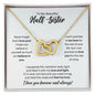 To My Half Sister Necklace - Promise to Love You - Motivational Graduation Gift - Half Sister Birthday Gift - Christmas Gift 18K Yellow Gold Finish / Standard Box