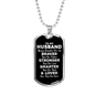 To My Husband Dog Tag Necklace - Always Remember You Are Braver - Motivational Graduation Gift - Husband Birthday Gift - Christmas Gift