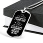 To My Kid Brother Dog Tag Necklace - Never Forget I Love You - Motivational Graduation Gift - Little Brother Birthday Gift - Christmas Gift