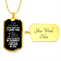 To My Kid Brother Dog Tag Necklace - Never Forget I Love You - Motivational Graduation Gift - Little Brother Birthday Gift - Christmas Gift Military Chain (Gold) / Yes