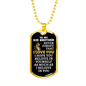 To My Kid Brother Lion Dog Tag Necklace - Never Forget I Love You - Motivational Graduation Gift - Birthday Present - Christmas Gift