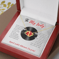 To My Lady Necklace - Valentine's Day Gift for Old School R&B Music Lover - Jewelry for Soul Mate, Wife, Fiancee, Girlfriend
