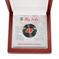 To My Lady Necklace - Valentine's Day Gift for Old School R&B Music Lover - Jewelry for Soul Mate, Wife, Fiancee, Girlfriend