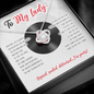 To My Lady Necklace - Valentine's Day Gift for Old School R&B Music Lover - Jewelry for Wife, Fiancee, Girlfriend, Soul Mate