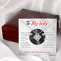 To My Lady Necklace - Valentine's Day Gift for Old School R&B Music Lover - Jewelry for Wife, Fiancee, Girlfriend, Soul Mate