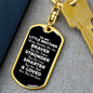 To My Little Brother Dog Tag Keychain - Always Remember You Are Braver - Motivational Graduation Little Brother Birthday Christmas Gift