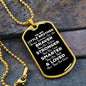 To My Little Brother Dog Tag Necklace - Always Remember You Are Braver - Motivational Graduation Gift - Little Brother Birthday Gift Military Chain (Gold) / No