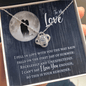 To My Love Gift - Necklace Gift for Wife, Girlfriend, Fiancee - Anniversary Gift for Soul Mate Two Toned Box
