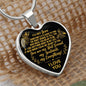 To My Love Heart Necklace - My Everything - Anniversary Valentine's Day Gift - Wife Girlfriend Fiancee Birthday Christmas Gift