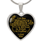 To My Love Heart Necklace - My Everything - Anniversary Valentine's Day Gift - Wife Girlfriend Fiancee Birthday Christmas Gift Luxury Necklace (Silver) / No