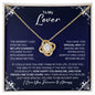 To My Lover Necklace - My Missing Piece - Valentine's Day Anniversary Gift - Lover Romantic Birthday Christmas Gift 18K Yellow Gold Finish / Standard Box