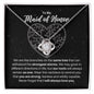 To My Maid of Honor Necklace - Gift for Maid of Honor - Branches on the Same Tree - Motivational Graduation, Birthday, Christmas, Wedding 14K White Gold Finish / Standard Box