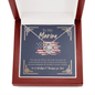 To My Marine Gift - Military Wife Necklace - Military Girlfriend Gift - Veteran Woman Gift for Her