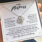 To My Mistress Necklace - My Missing Piece - Valentine's Day Anniversary Gift - Side Chick Romantic Birthday Christmas Gift