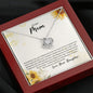 To My Mom Love Daughter Necklace - Always Your Little Girl - Sunflower Birthday Christmas Mother's Day Gift for Mom