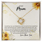 To My Mom Love Son Necklace - Always Your Little Boy - Sunflower Birthday Christmas Mother's Day Gift for MomTo My Mom Love Son Necklace - Always Your Little Boy - Sunflower Birthday Christmas Mother's Day Gift for Mom 18K Yellow Gold Finish / Standard Box