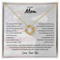 To My Mom Love Son Necklace - Gift from Military Son - Patriotic Jewelry Gift for Soldier's Mom - Gift for Christmas, Birthday, Mother's Day 18K Yellow Gold Finish / Standard Box