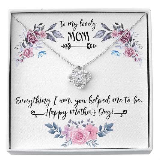 To My Mom Necklace - Gift for Mom - Mother's Day Gift from Son - Jewelry Gift to Mom from Daughter