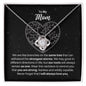 To My Mom Necklace - Gift for Mother - Branches on the Same Tree - Motivational Graduation, Birthday, Christmas, Wedding Gift 14K White Gold Finish / Standard Box