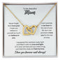 To My Mom Necklace - Promise to Love You - Motivational Graduation Gift - Mom Birthday Gift - Christmas Gift 18K Yellow Gold Finish / Standard Box