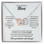 To My Mom Necklace - Promise to Love You - Motivational Graduation Gift - Mom Birthday Gift - Christmas Gift Polished Stainless Steel & Rose Gold Finish / Standard Box