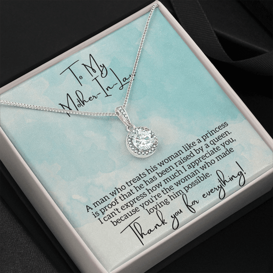 To My Mother-In-Law Necklace - Mother's Day Jewelry Gift from Daughter-In-Law