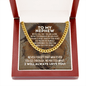 To My Nephew Cuban Link Chain Necklace - Motivational Gift for Nephew