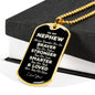 To My Nephew Dog Tag - Always Remember - Motivational Graduation Gift - Nephew Birthday Present - Christmas Gift for Nephew